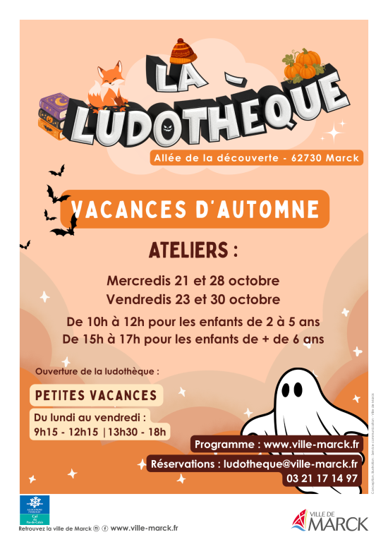 ANIMATIONS DES VACANCES DE LA TOUSSAINT 2026